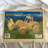 3D Wood Bulldozer Puzzle