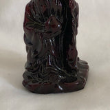 Small Elderly Asian Man With Cane Figurine