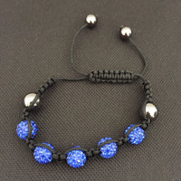 Shamballa Adjustable Beaded Bracelet