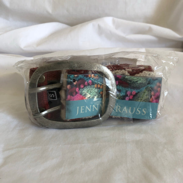 Jenny Krauss Belt - Burgundy - Size Small