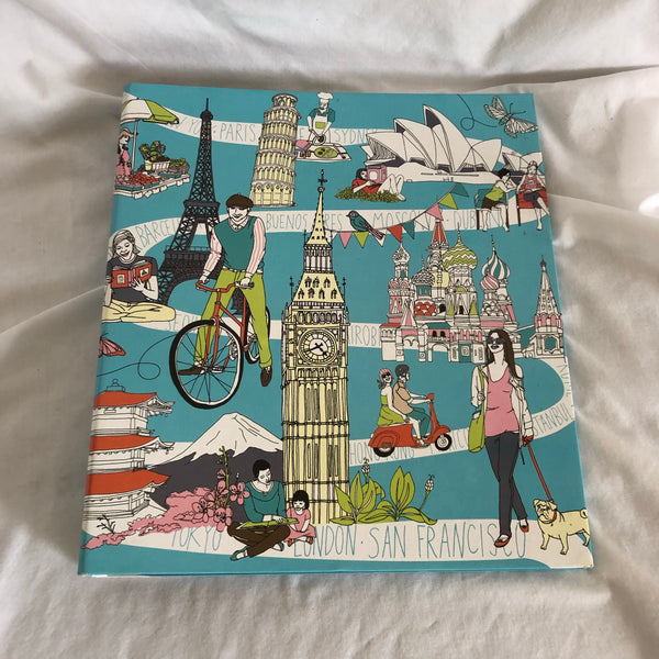 Famous International Sites Printed Three Ring Binder