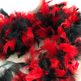 Black and Red Feather Boa