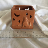 Terracotta Desert Scenery Candle Holder