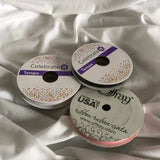 Celebrate It And Offray Ribbon - Black, Pink & White - Set of 3