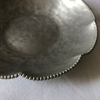 Decorative Silver Tone Handmade Bowl