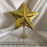 Gold Star Christmas Tree Topper