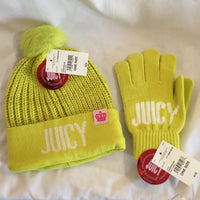 Juicy Couture Pom Pom Beanie & Gloves Set