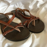 Brown Strappy Sandals - Women’s Size 11