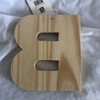 Unfinished Wood Letter 'B'