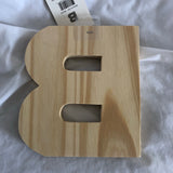 Unfinished Wood Letter 'B'