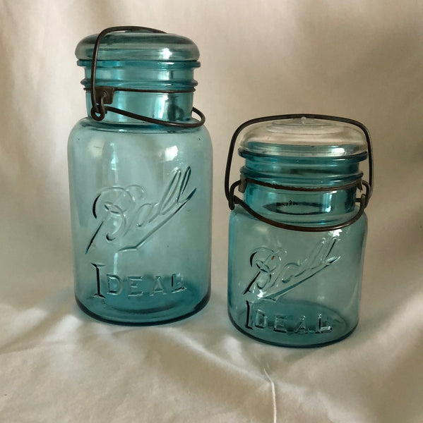 Set of 2 Ball Jars - Blue