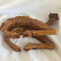 Vintage Wood Camel Carving Made In Jordan