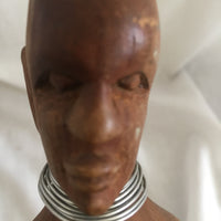 Wooden African Man/Female Statue Set