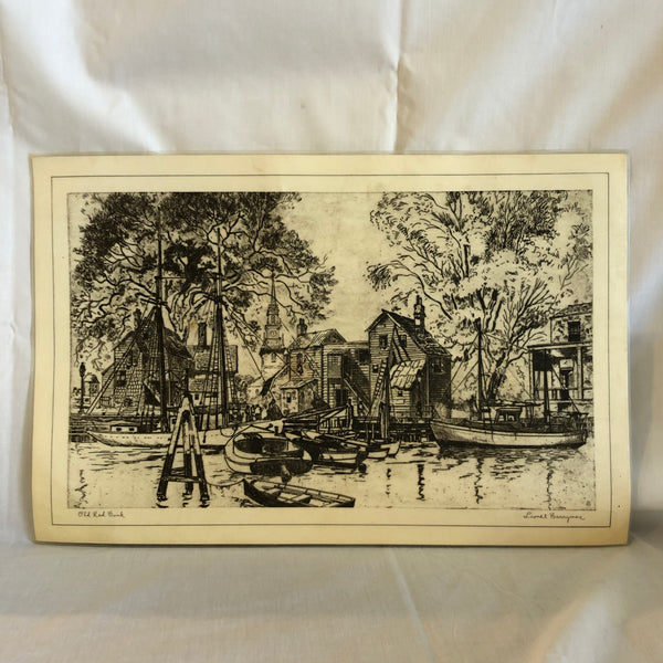 ‘Old Red Bank’ Placemat by Lionel Barrymore