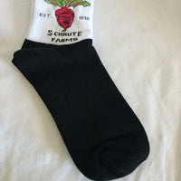 The Office Schrute Farms Socks - Adult Size - White