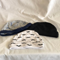 Baby Beanie Hats - Size 0-6 Months - Set of 3