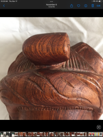 Vintage South East Asian Wood Bookends