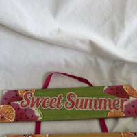 Sweet Summer , Fruit Stand , Juice Bar Hanging Sign