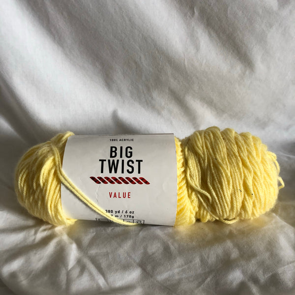Big Twist Yellow Yarn