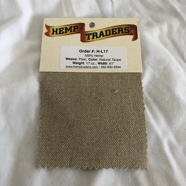 Hemp Traders Natural Taupe Hemp Fabric