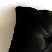 Black Polyester Mini Pillow