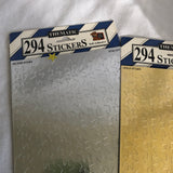 Gold and Silver Star Sticker Sheets