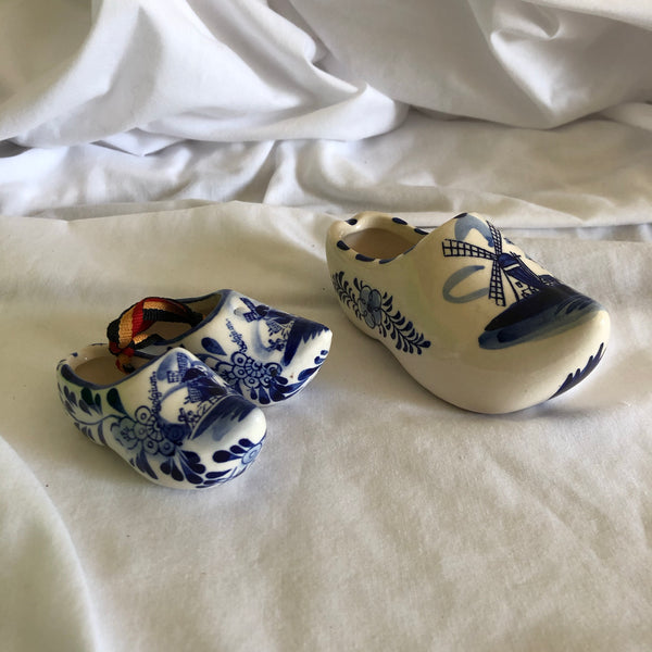 Vintage Dutch Belgium Porcelain Shoes