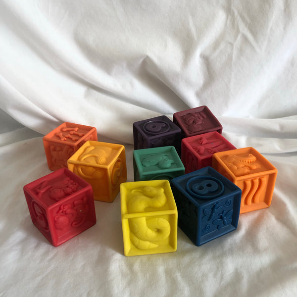 Rubber Learning Blocks - Set of 10